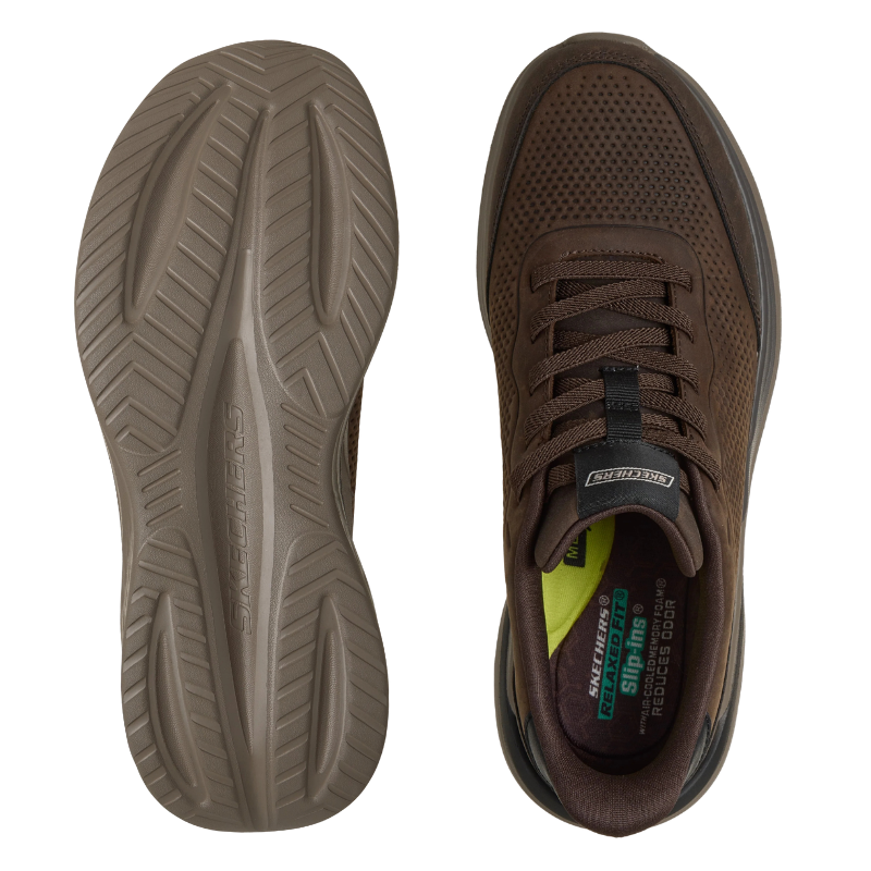 Skechers slip-in herresneaker - Brun
