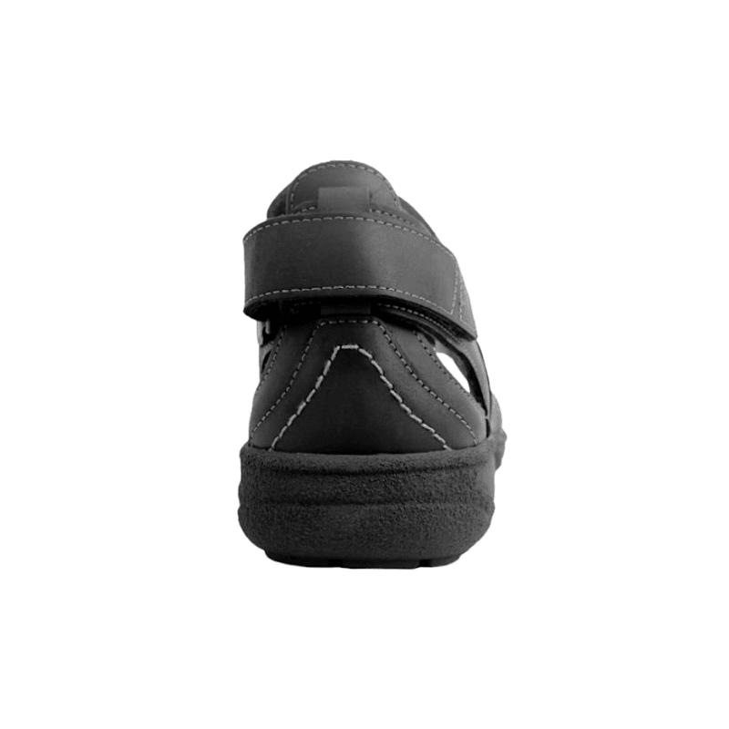 New Feet herresandal med hælkappe - Sort