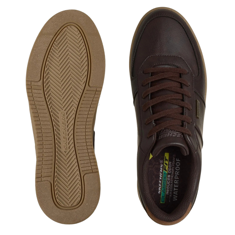Skechers vandafvisende herresneaker - Brun