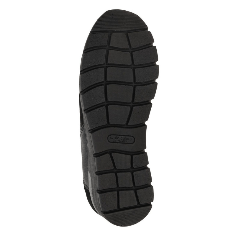 Waldläufer bred damesneaker - Sort