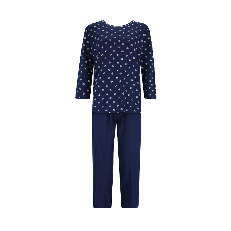 Nattøj med 3/4 længde til damer - Mørkeblå