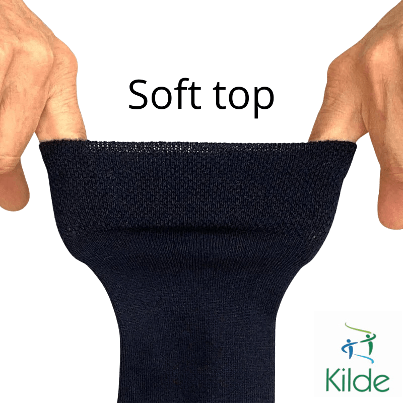 Diabetesstrømper i bambus & bomuld