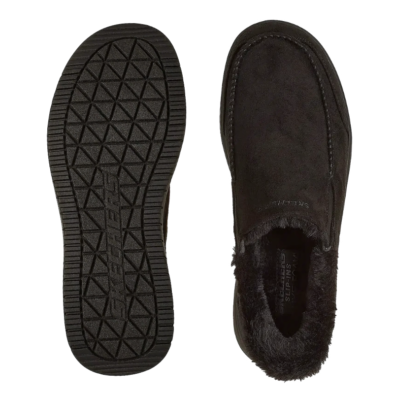 Skechers slip-in herrehjemmesko - Sort