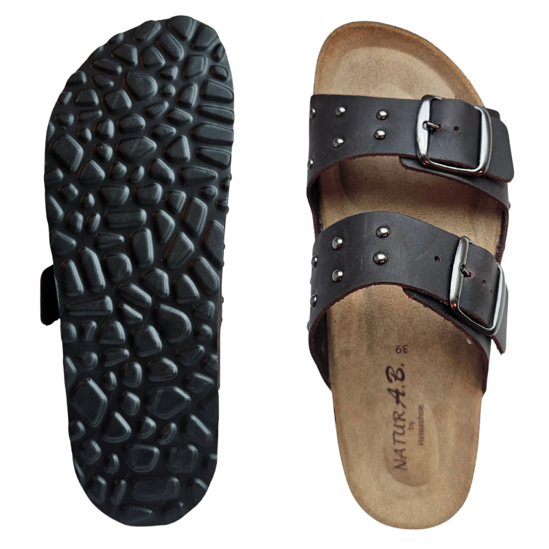 Relaxshoe dameslipper - Mørkebrun