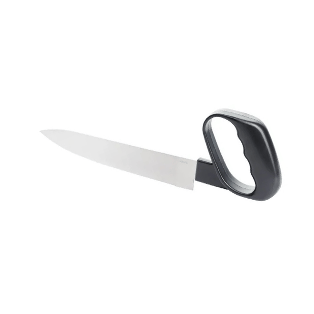 Ergonomisk køkkenkniv med lukket greb