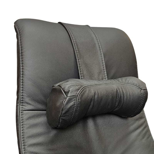 Himolla nakkepude, Støtte, Sort læder - Seniorshop