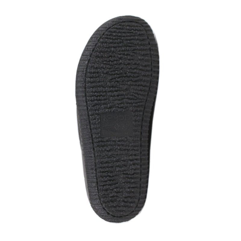 Rohde bred hjemmesko/slipper - Sort - Seniorshop