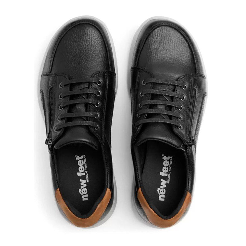 New Feet herresko - Sort - Seniorshop