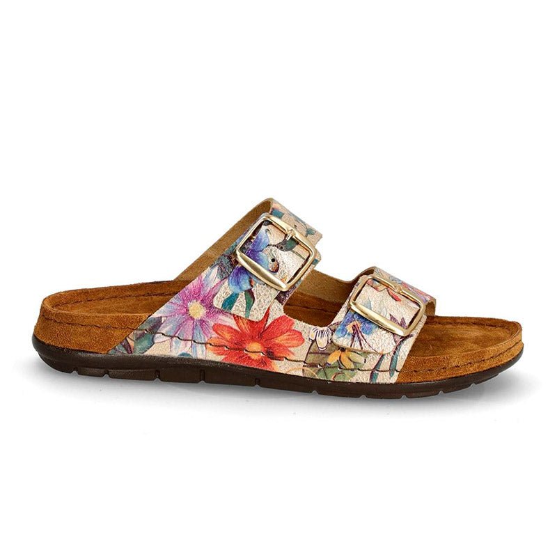 Dameslipper - Blomstret - Seniorshop