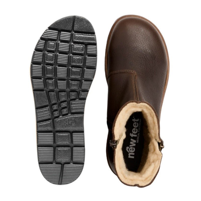 New Feet varm damestøvle - Brun - Seniorshop