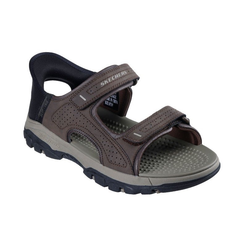 Skechers slip - in herresandal - Brun - Seniorshop