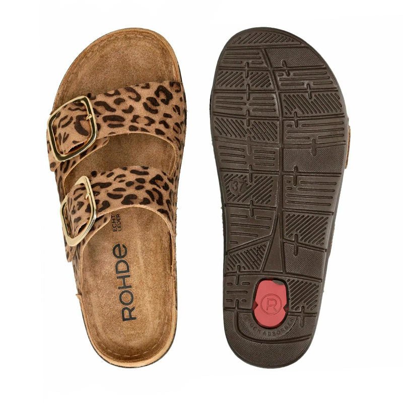 Rohde dameslipper - Leopard - Seniorshop