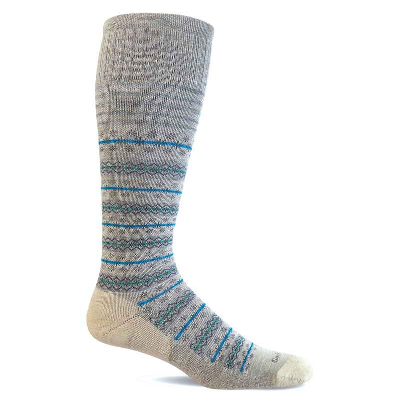 Støttestrømpe til damer - Fairisle Barley - Seniorshop