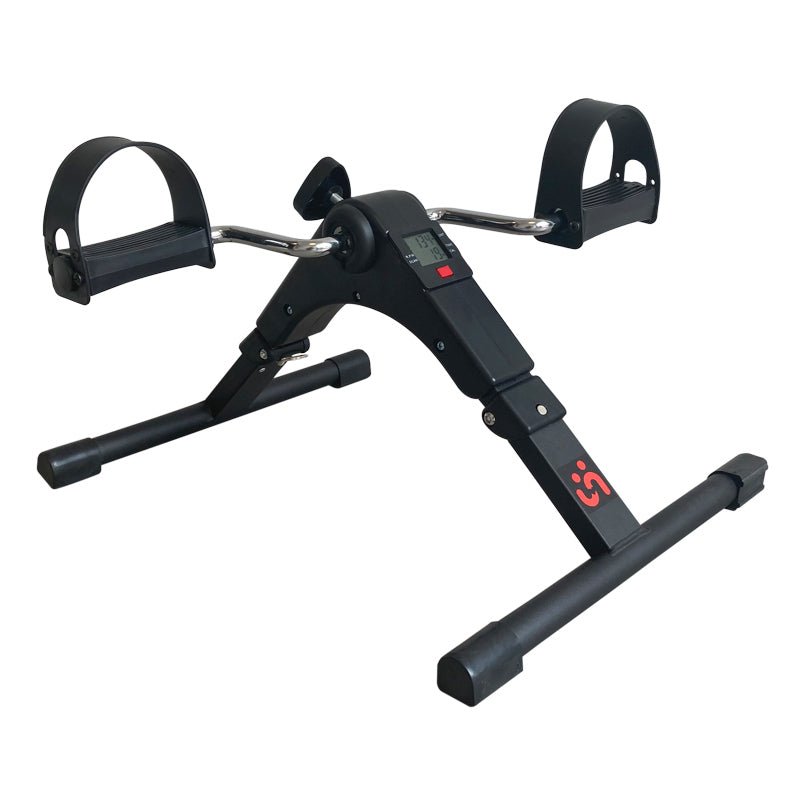 Foldbar digital pedaltræner - Sort - Seniorshop