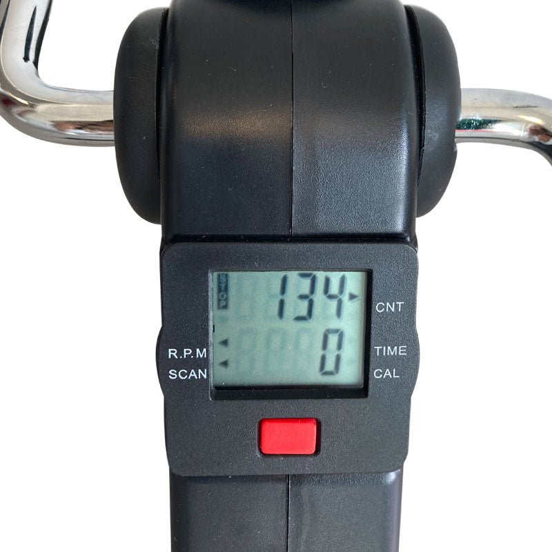 Foldbar digital pedaltræner - Sort - Seniorshop