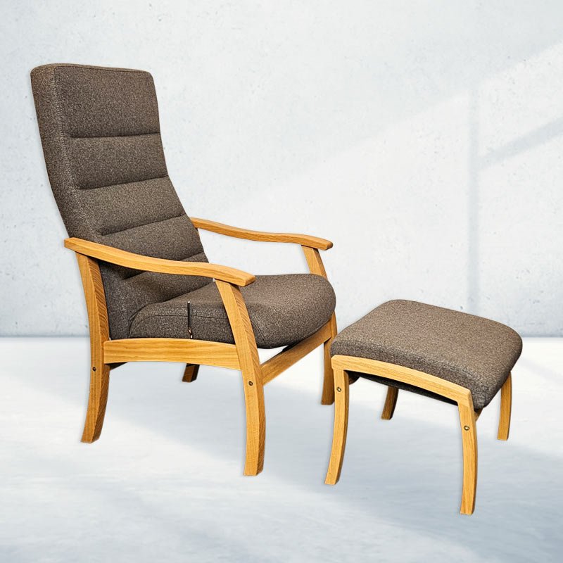 Hanstholm Plus hvilestol str. Medium - Brun - Seniorshop
