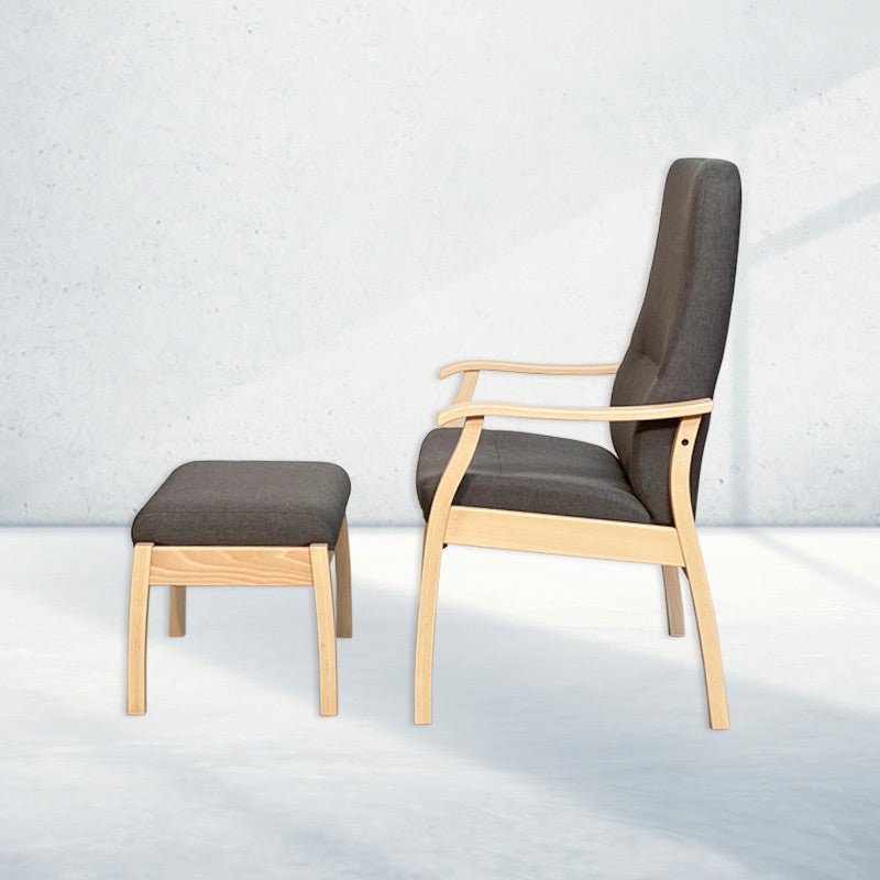 Farstrup 5610 hvilestol - Mørkegrå - Seniorshop