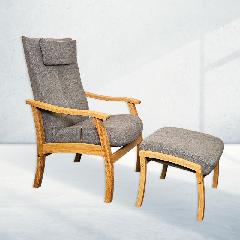 Blokhus Plus hvilestol str. Medium - Grå - Seniorshop
