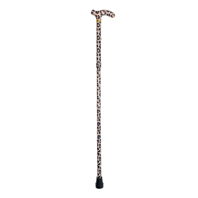 Sammenklappelig stok - Leopardmønster - Seniorshop
