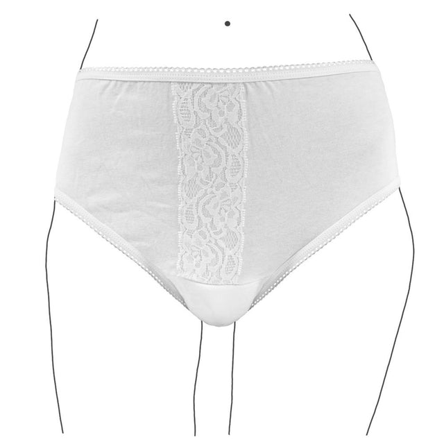 Inkontinens trusse med blonde - Seniorshop