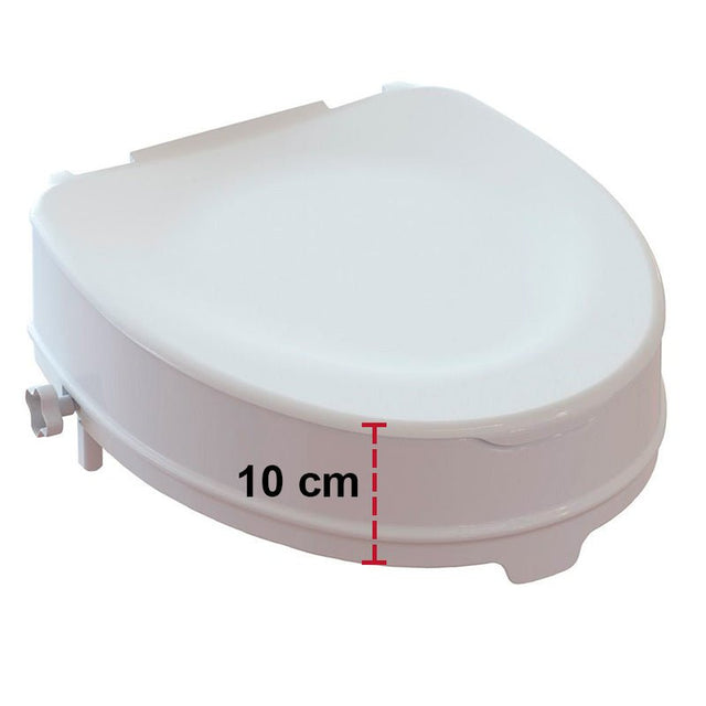 Toiletforhøjer med låg, 10 cm - Seniorshop
