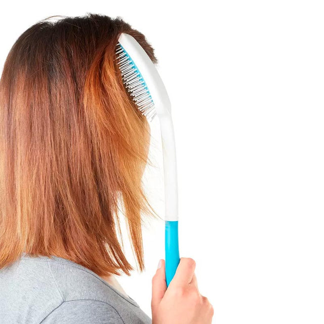 Hårbørste med langt skaft - Seniorshop