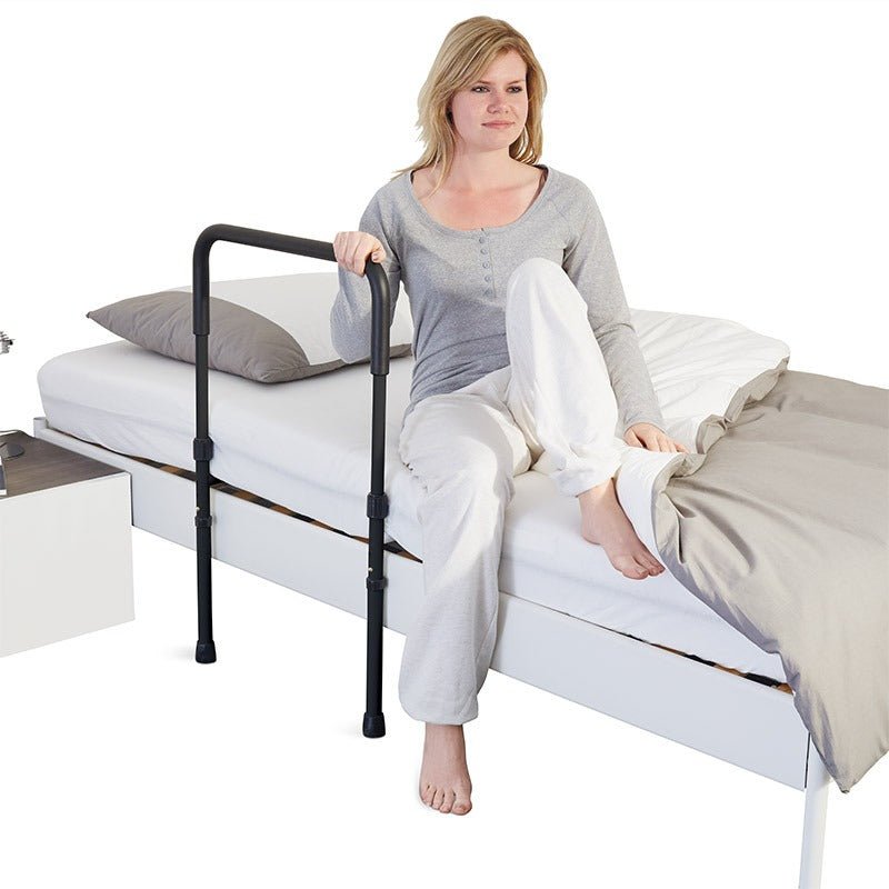 Sengehest med gulvstøtte - Sort - Seniorshop