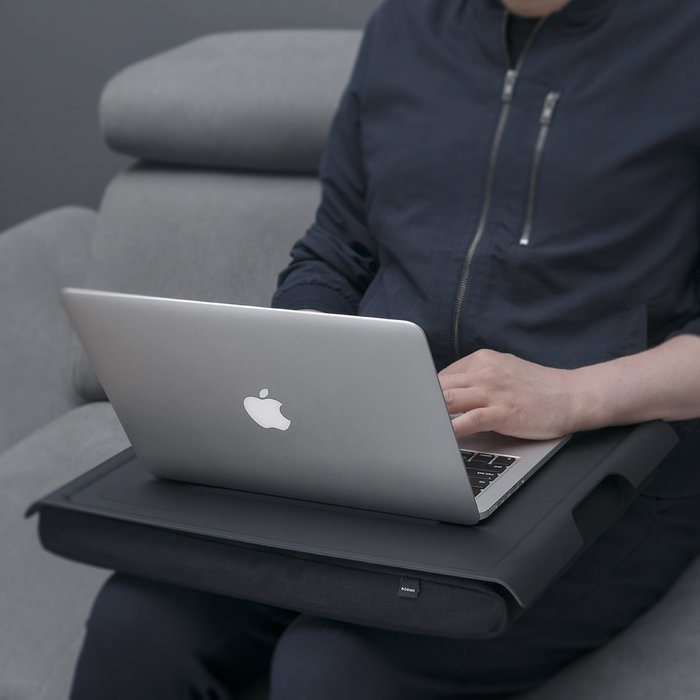 Bakke med pude 46x38 cm - Sort - Seniorshop