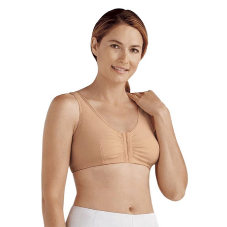 Beige BH med frontlukning - Frances - Seniorshop