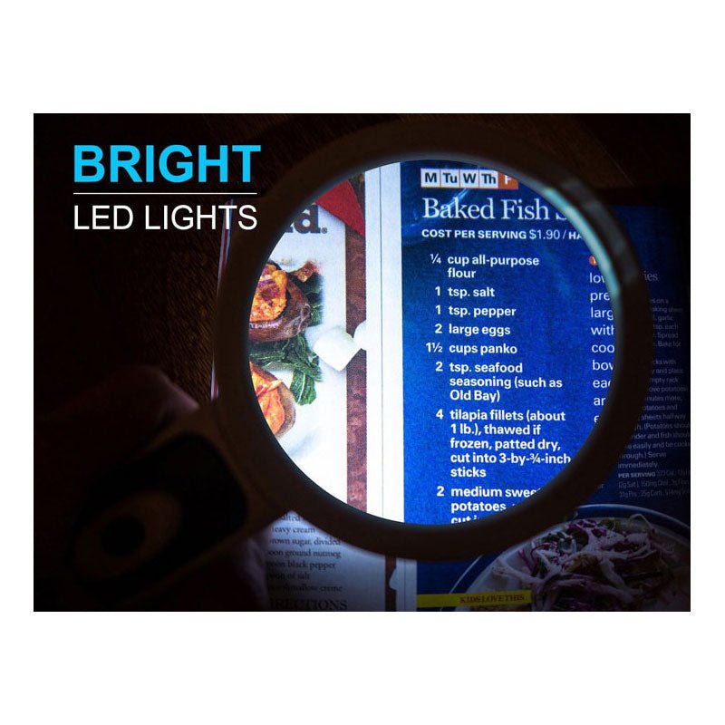 Læselup med LED - lys - Flere størrelser - Seniorshop