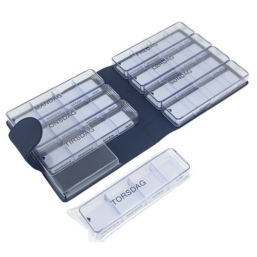 Store doseringsæsker i etui - Medimax - Seniorshop