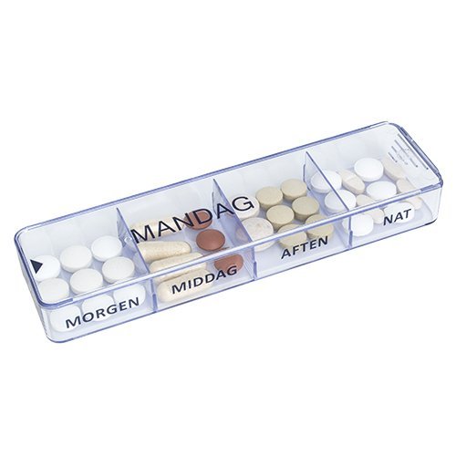 Store doseringsæsker i etui - Medimax - Seniorshop