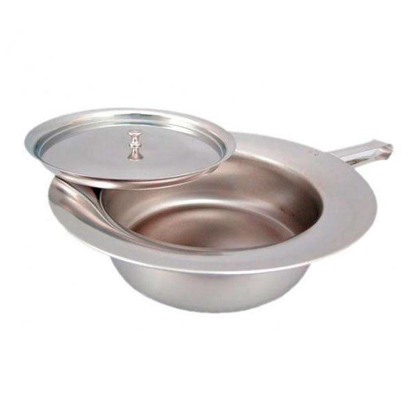 Bækken i stål med låg - Seniorshop