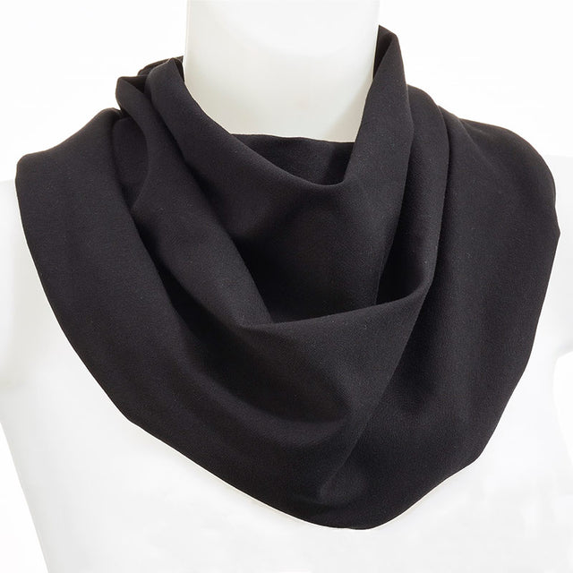 Honni tørklæde / Hagesmæk - Sort - Seniorshop