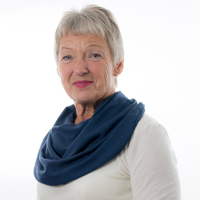 Honni tørklæde / Hagesmæk - Sort - Seniorshop