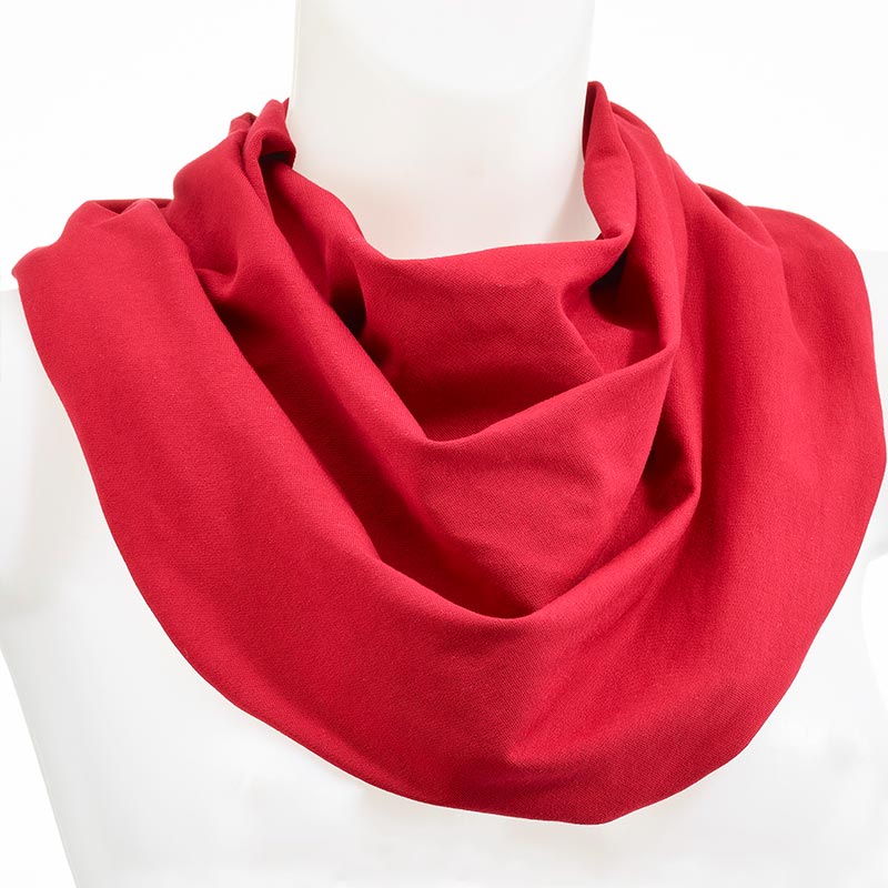 Honni tørklæde / Hagesmæk - Rød - Seniorshop