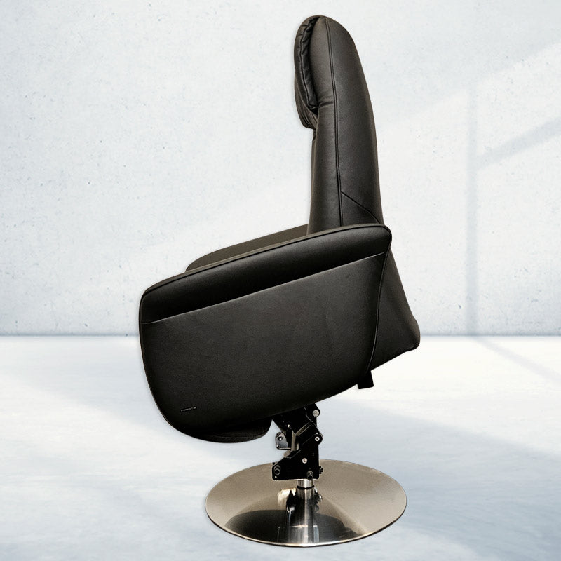 Himolla 7356 hvilestol - Sort læder - Seniorshop