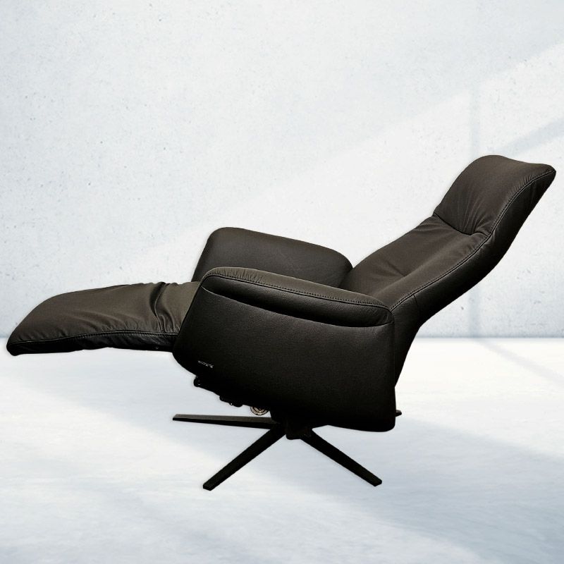 Himolla 7910 hvilestol - Sort læder - Seniorshop