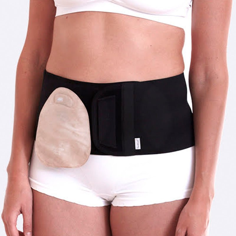 Sort stomibælte - Klip selv hul - Seniorshop