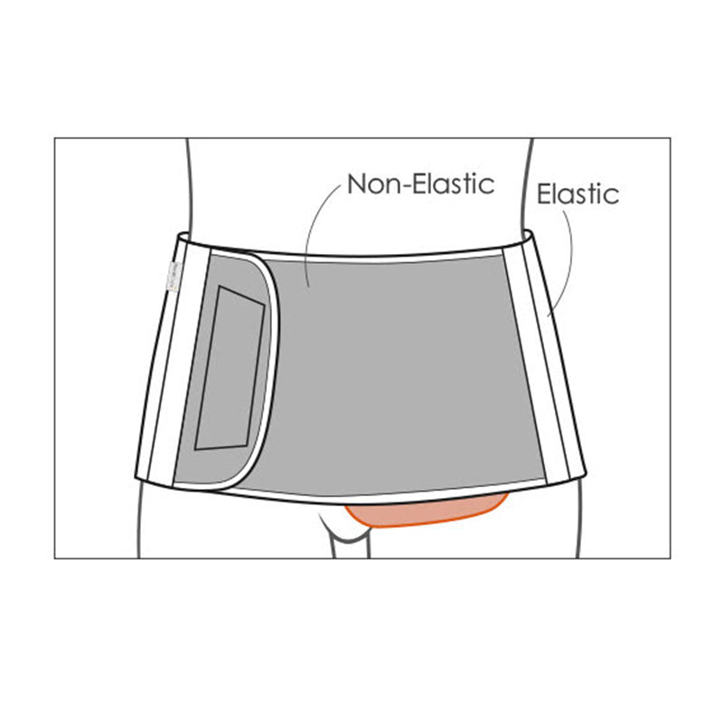 Sort stomibælte - Klip selv hul - Seniorshop