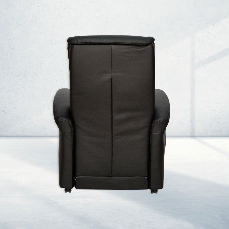 Himolla 8300 hvilestol - Sort læder - Seniorshop