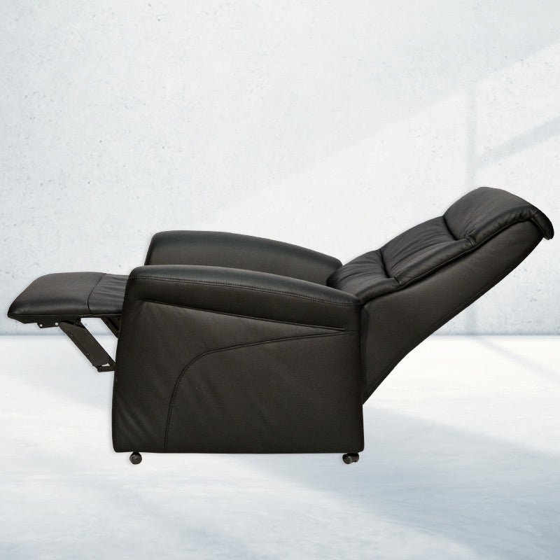 Himolla 8300 hvilestol - Sort læder - Seniorshop