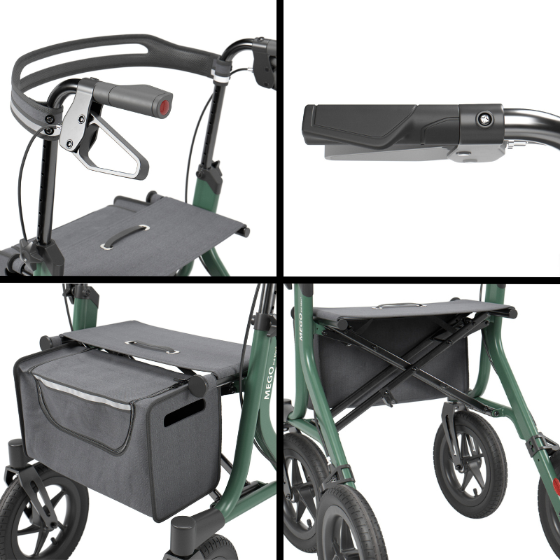 MEGO 2G rollator - Grøn