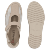 Berkemann ballerina med velcro - Beige