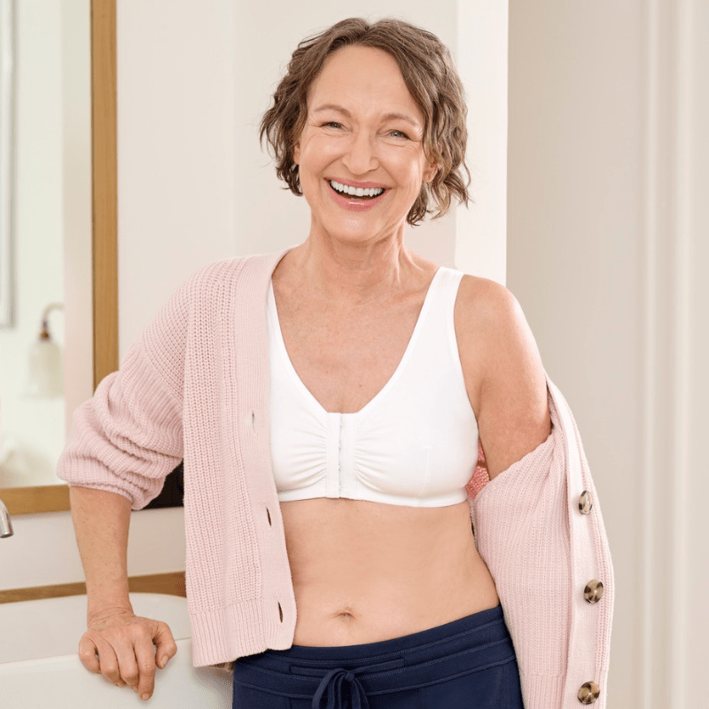 Hvid BH med frontlukning - Frances