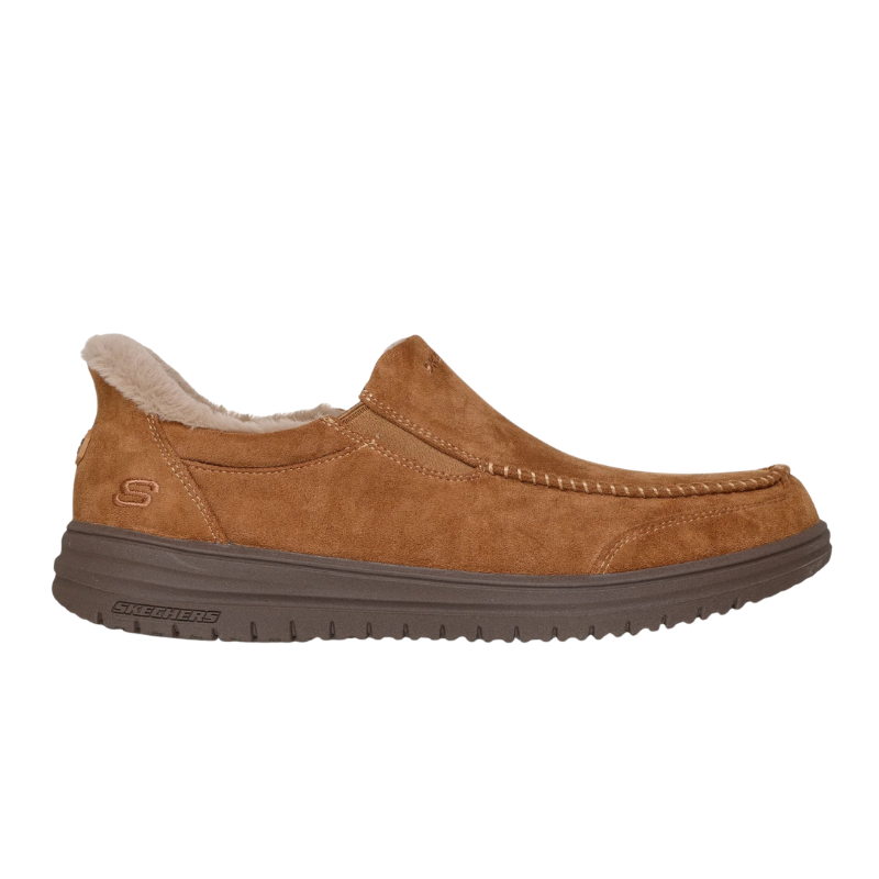 Skechers slip-in herrehjemmesko - Brun