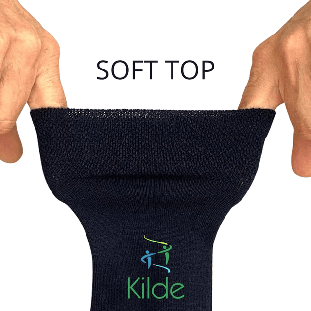 Diabetesstrømper i bambus & bomuld