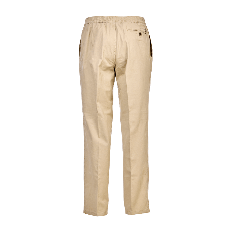 Lette bukser med elastikkant - Sand