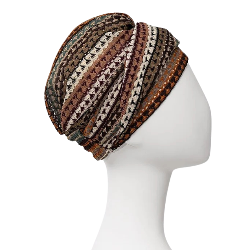 Sapphire Boho turban - Autumn Lace