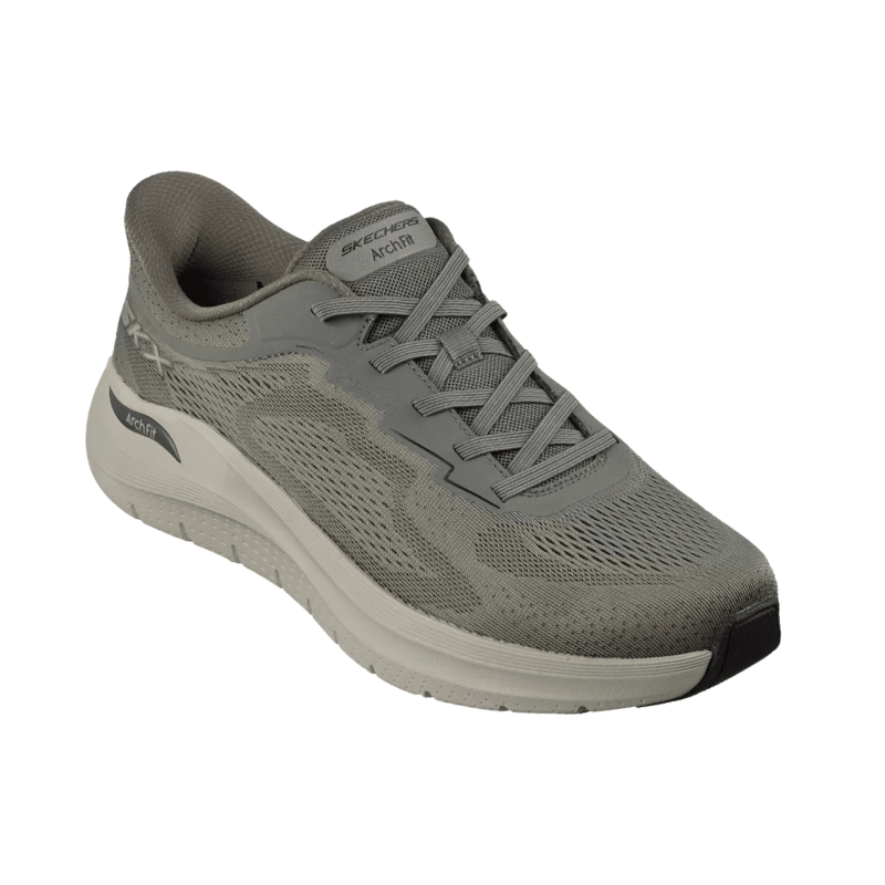 Skechers slip - in herresneaker - Oliven